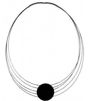TELAR1-BOTON, STAINLESS STEEL 5-STRAND NECKLACE. Original Handcrafted Jewel - VOCTELAR1LA02 - Original Version