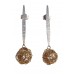 BALL, STERLING SILVER EARRING. Original Handcrafted Jewel - VOPBALL1102GP - Original Version