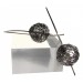 BALL, STERLING SILVER EARRING. Original Handcrafted Jewel - VOPBALL1103A - Original Version